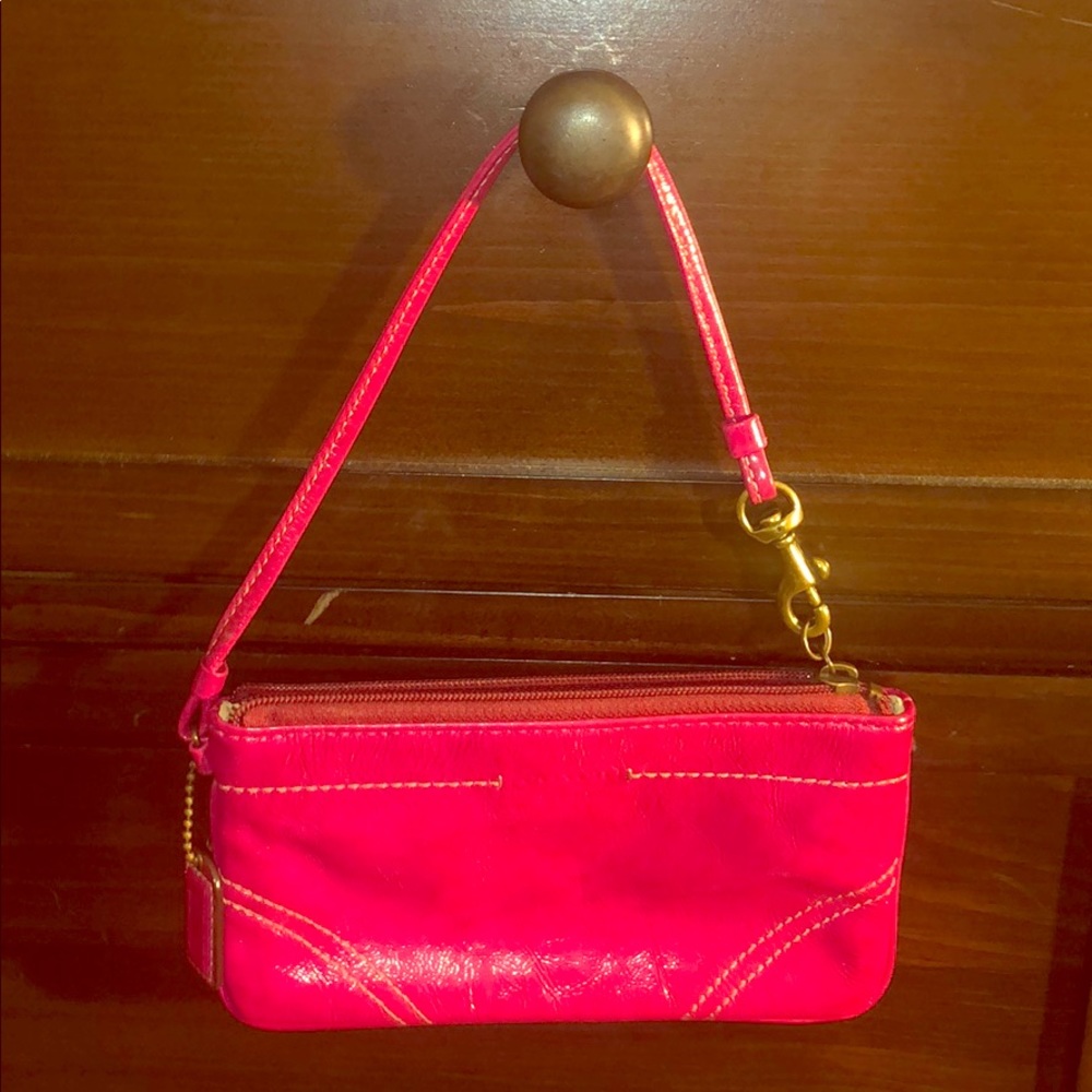Coach Hot Pink Wristlet